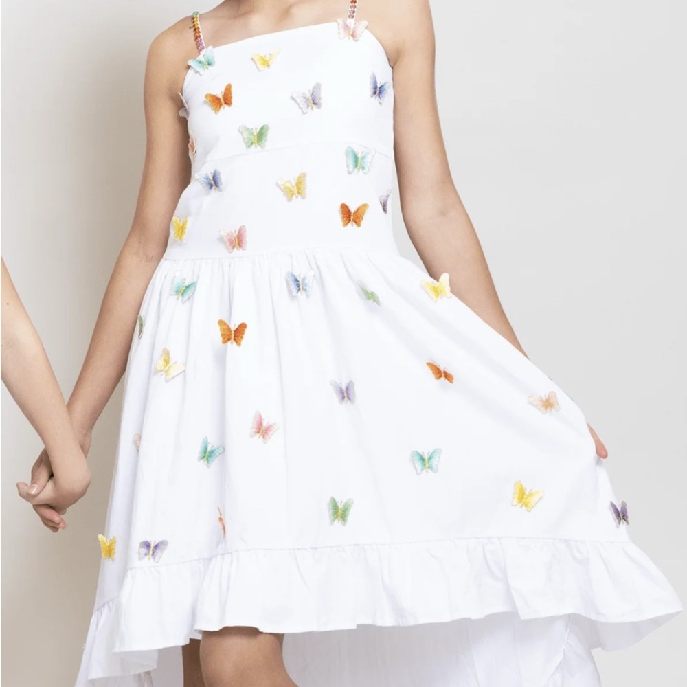 Lola + Boys 3D Bufflerfly dress girls size 10